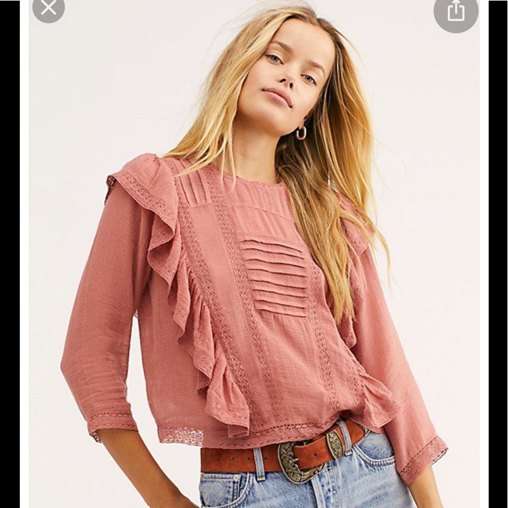 Free People - Jasmine Ruffle Blouse